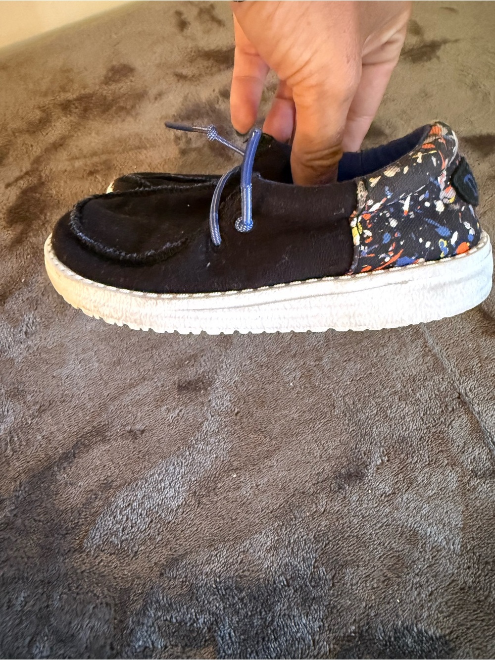 Hey Dude Kids Black Slip-On Sneakers - Picture 6 of 8